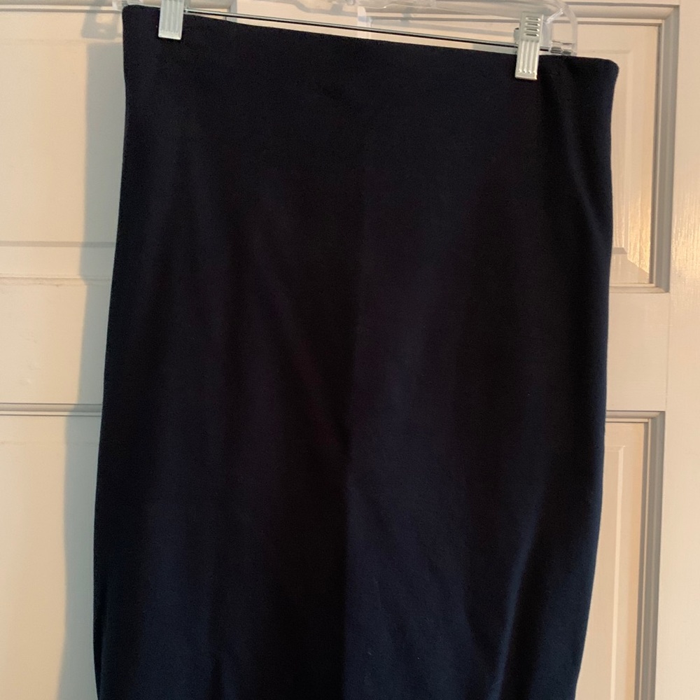 Premise Studio Black Skirt with gold rear zipper